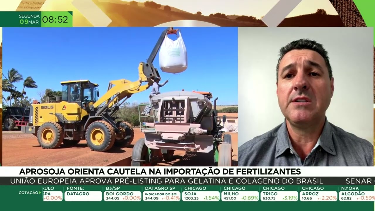 Aprosoja orienta cautela na importação de fertilizantes