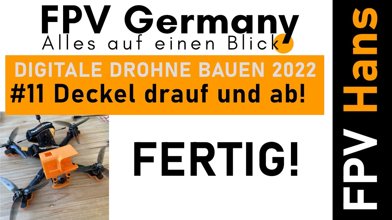 Digitale FPV Drohne Bauen 2022 - Teil 11 - Beeper und Fertig bauen!