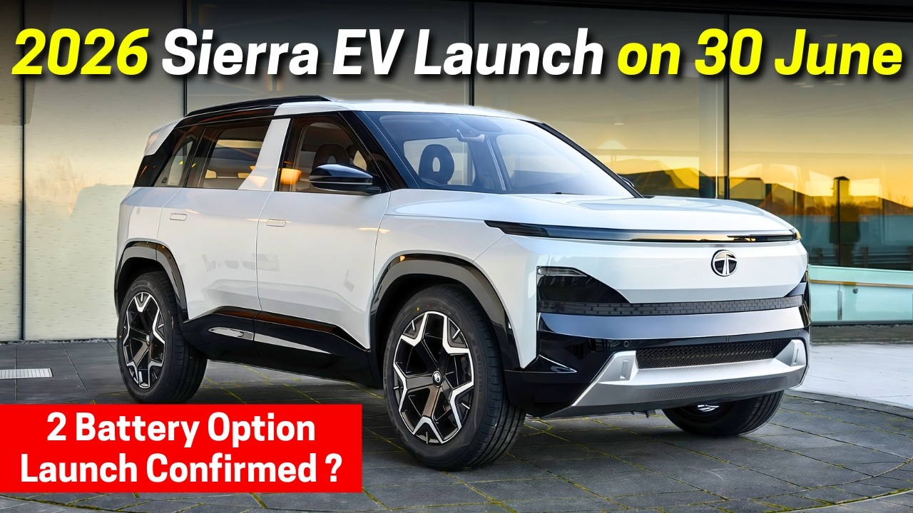 2026 Sierra EV Launch on 30 June - 2 Battery Option, 500+ km Range and Price Reveal | Tata Sierra EV