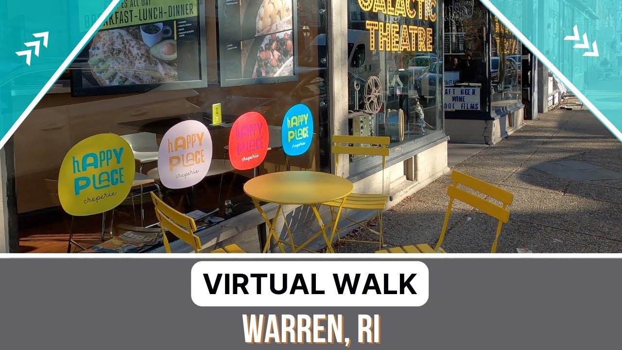 Up-and-Coming Rhode Island Town - Walking Tour  - Warren, RI  - Town Background Ambiance