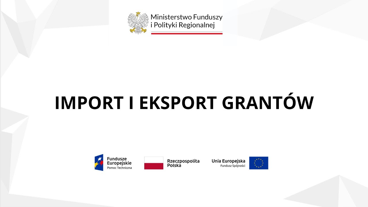 19. Import i eksport grant&oacute;w (Beneficjent)