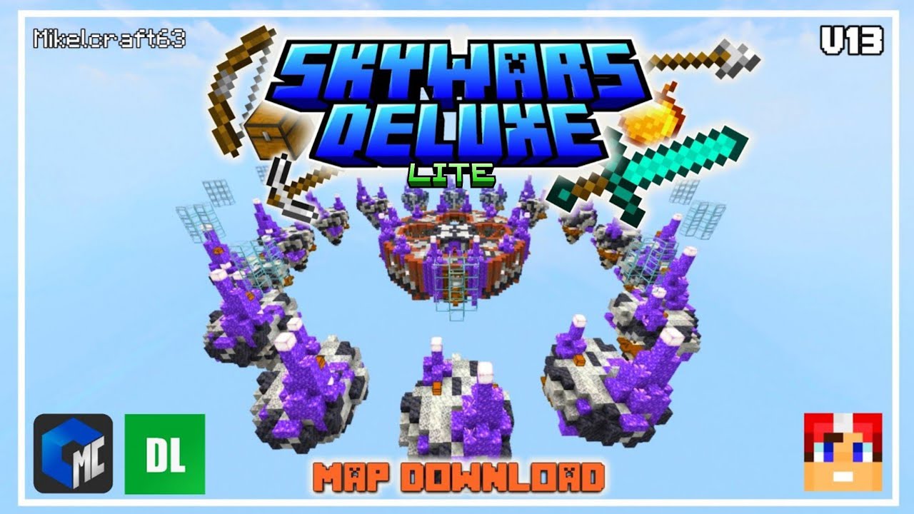 SkyWars Deluxe Map + Lite v10.10 - Minecraft bedrock 1.26.20 