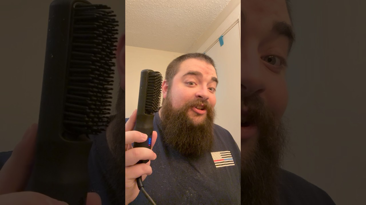 Trying Wild Willie&rsquo;s Beard Straightening Brush ​⁠@wildwilliesaccessories4783