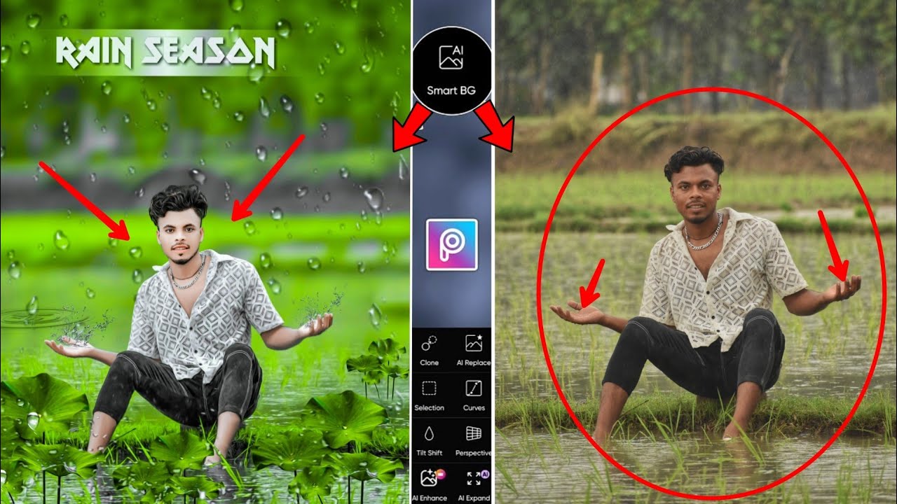 Rain Season Photo Editing PicsArt 2024 | Baarish vala photo Editing karna sikhe 😍 | Full Tutorial