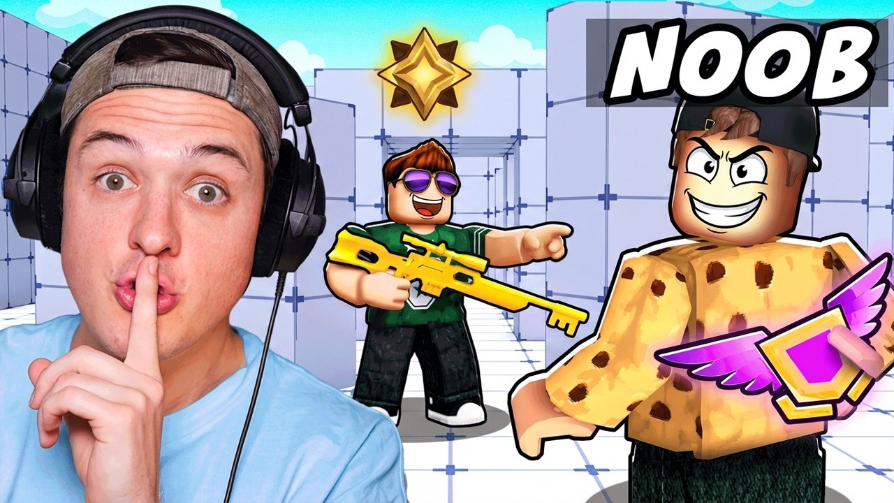 BeckBros Pretend To Be NOOBS in Roblox Rivals..