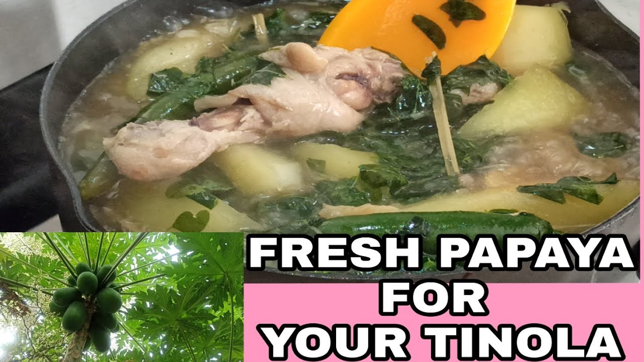 CHICKEN SOUP WITH ORGANIC PAPAYA/TINOLANG MANOK #PanlasangPinoy #Tinola #PatowyowsDish