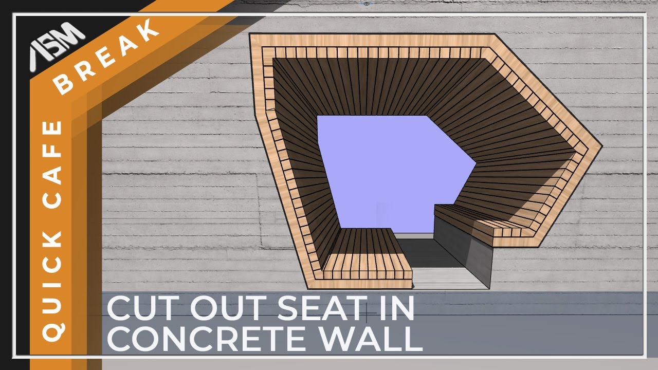 How to create a cut out seat in a concrete wall in ARCHICAD