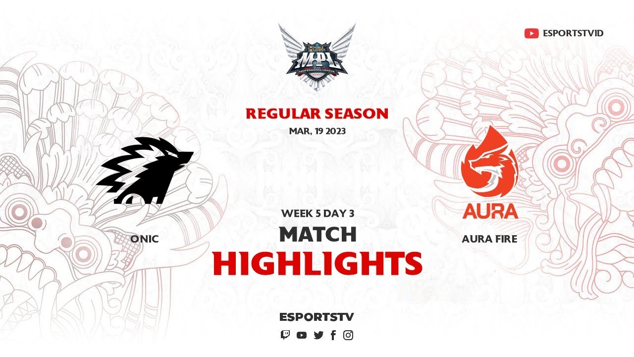 Onic vs Aura Fire HIGHLIGHTS MPL ID S11 | ONIC vs AURA ESPORTSTV