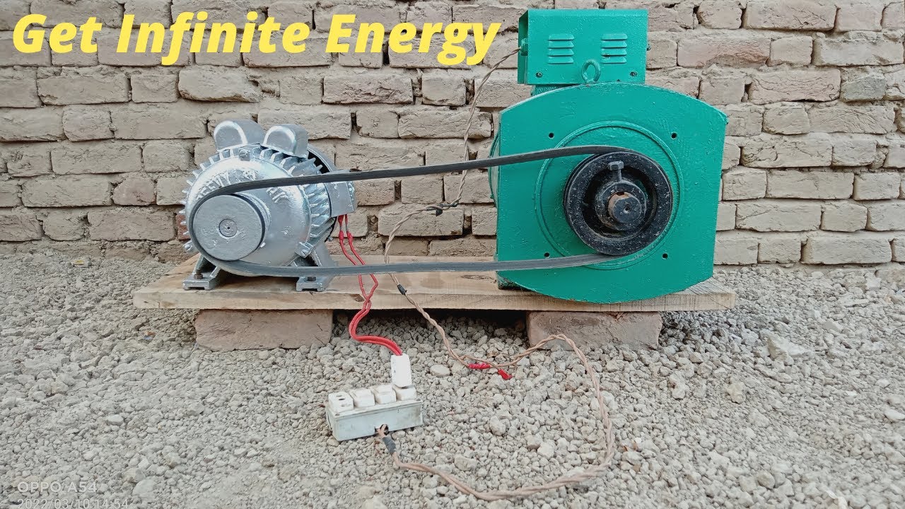 Free Electricity Generator How To Make Free Energy Generator 230v With 8kw Alternator Motor