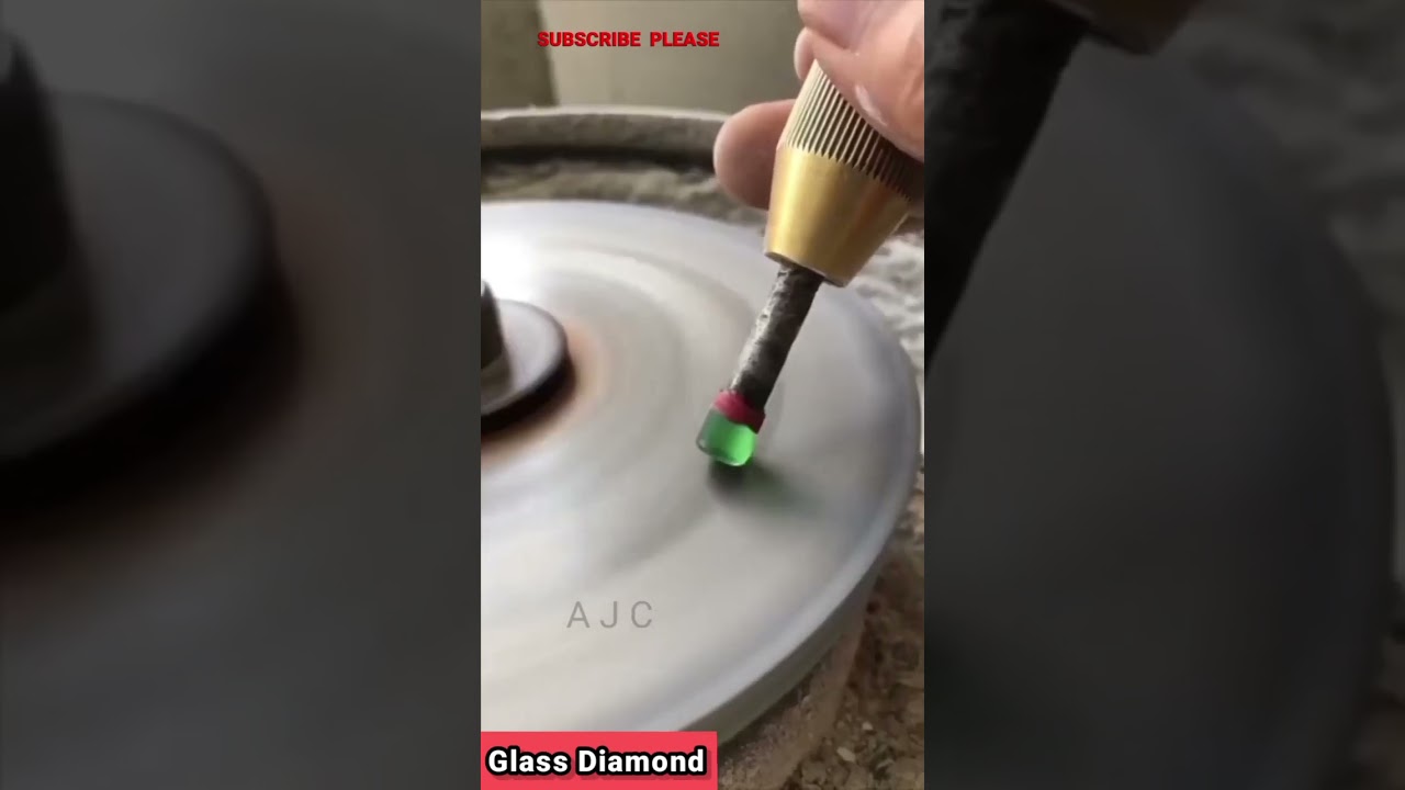 Glass Diamond. Diamond Cutting from Glass. #shorts #satisfying