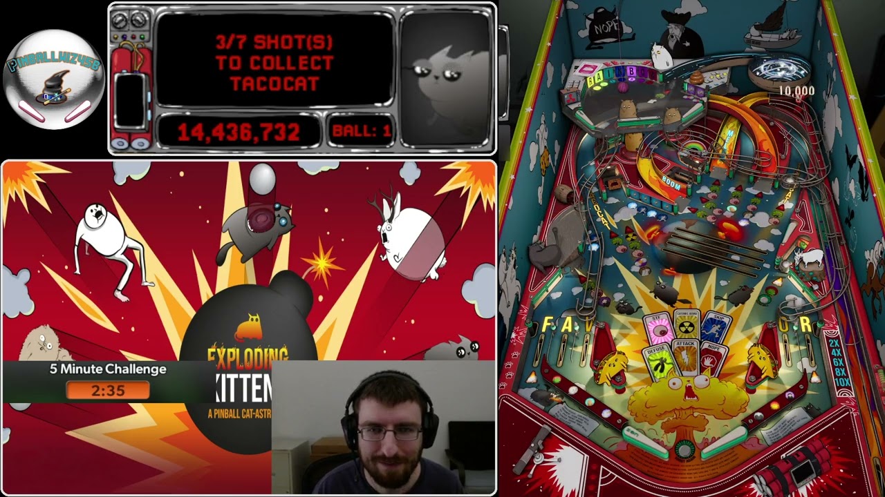 Pinball FX - Exploding Kittens (5 Minute Challenge)