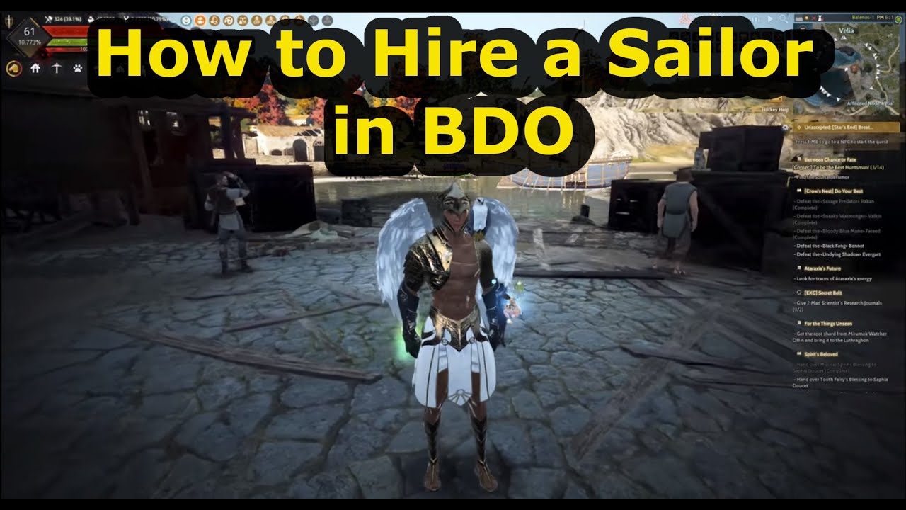 how to hire a sailor in bdo - black desert online