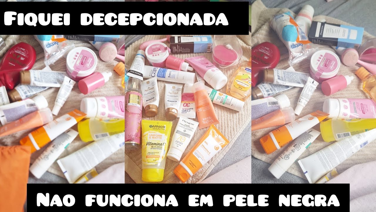Produtos de Skin Care, para pele NEGRA.