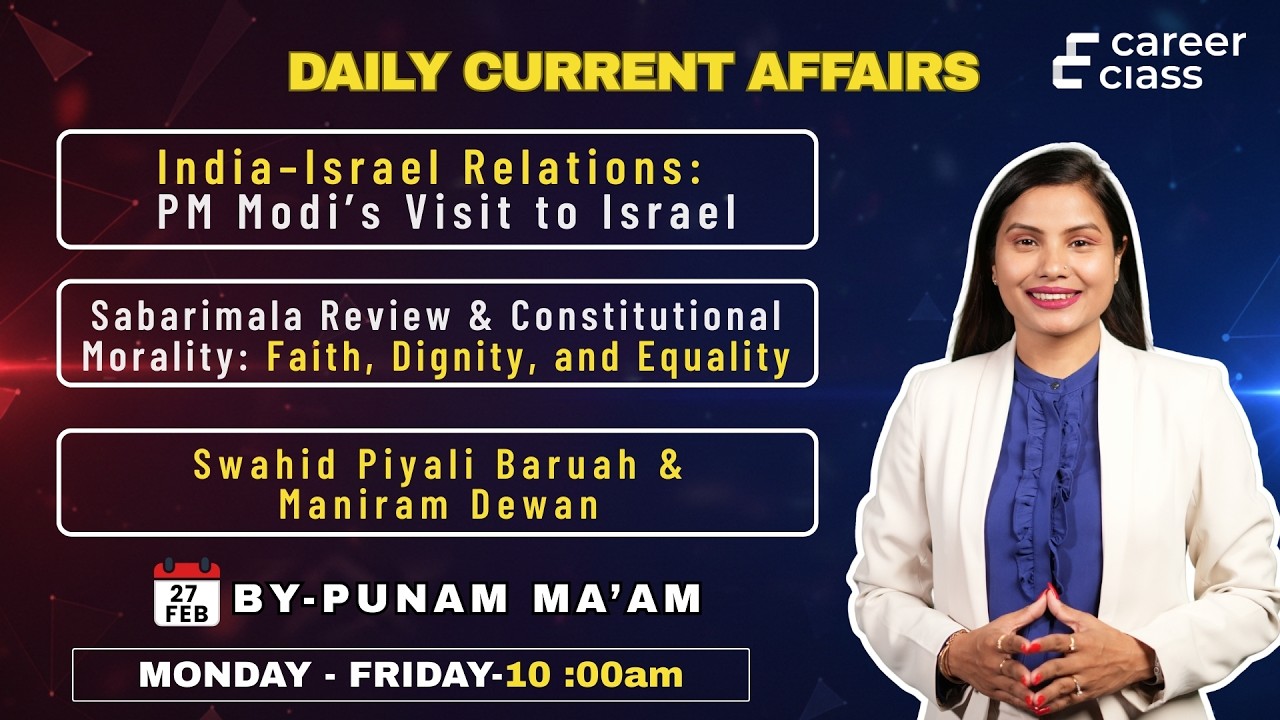 Current Affairs Live Class with Punam Gogoi (ACS Rank 10) |