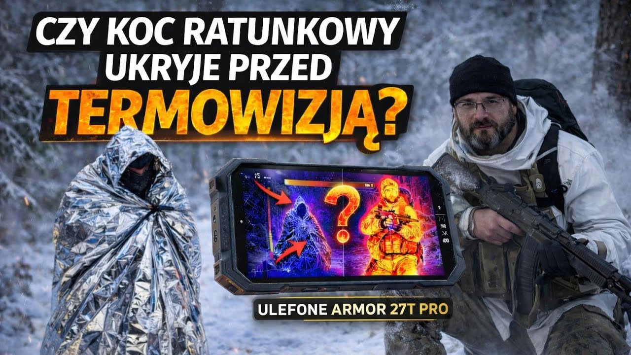 TERMOWIZJA W TERENIE Czy Uda Się Ukryć? Koc Ratunkowy NRC. Ulefon Armor 27T PRO