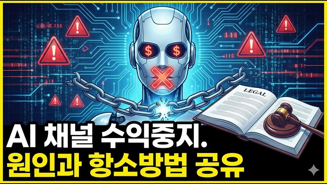 수익창출 정지 항소 방법.AI 허위 콘텐츠 원인 추정