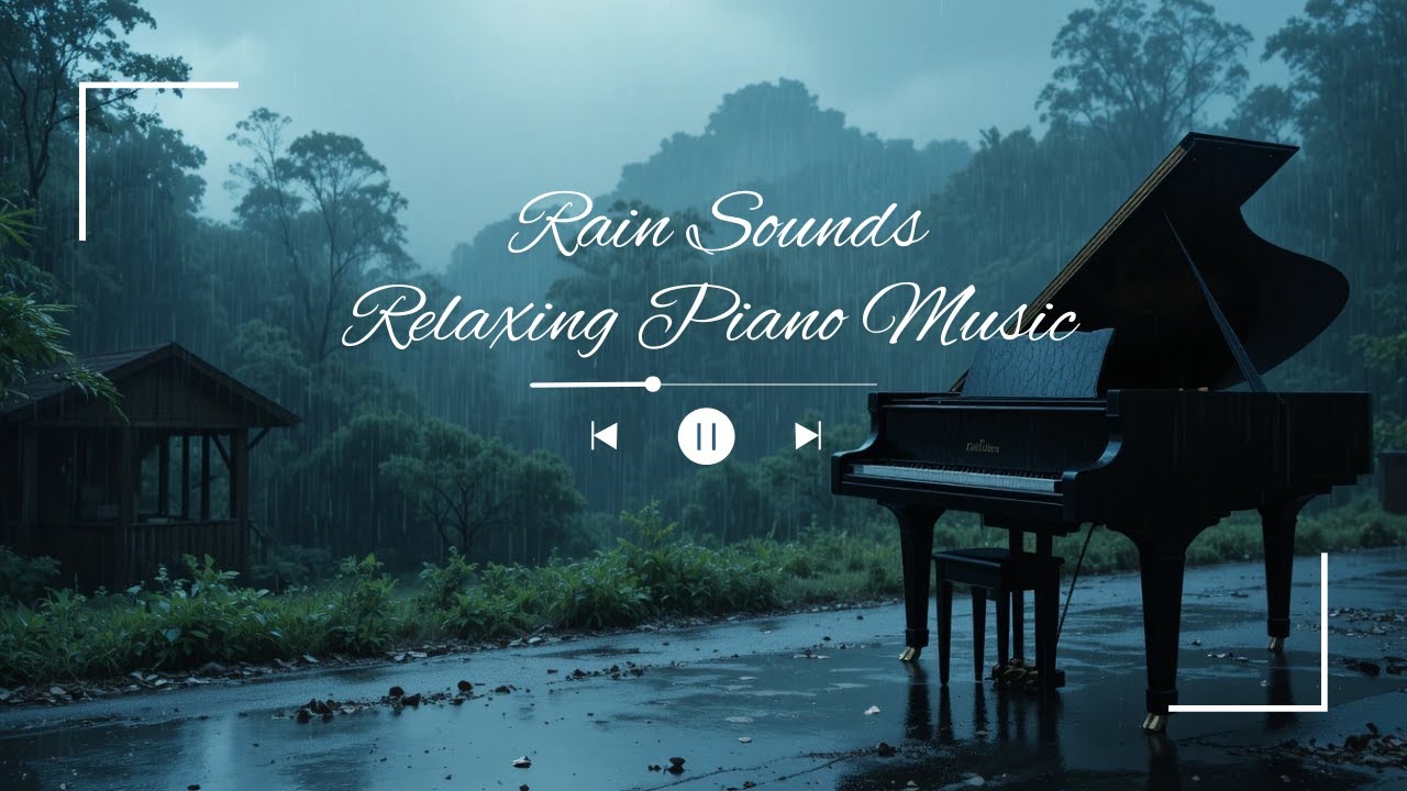 Gentle Rain & Relaxing Piano 🌧️🎹 | Deep Sleep, Stress Relief, Calm Mind