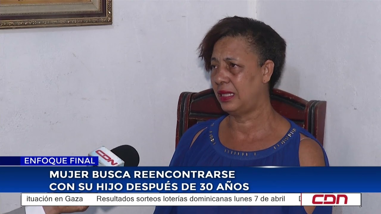 Mujer busca reencontrarse con su hijo después de 30 años