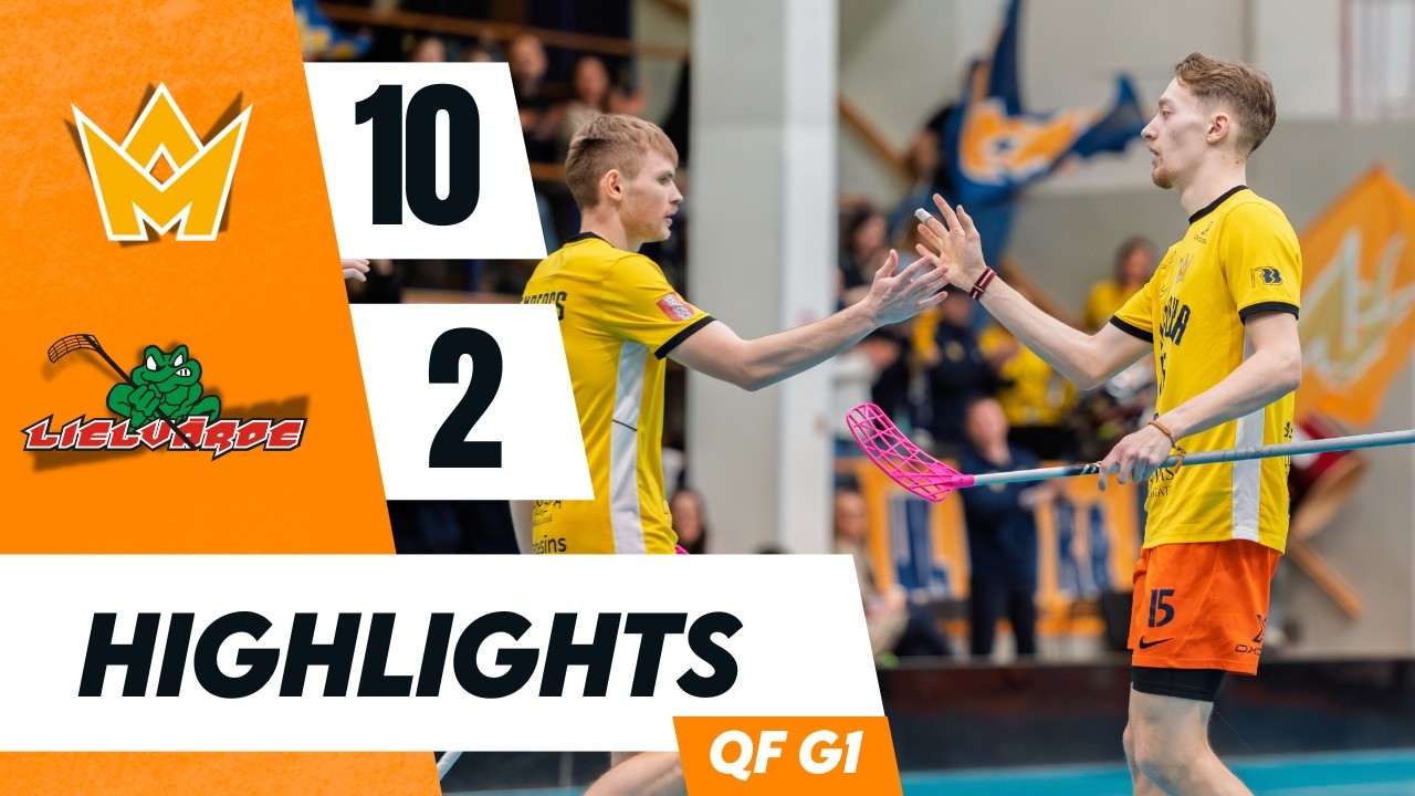 Elvi florbola līga vīriešiem: 1/4 fināla 1.spēle Masters Ulbroka/LU - Lielvārde/Unihoc | Highlights