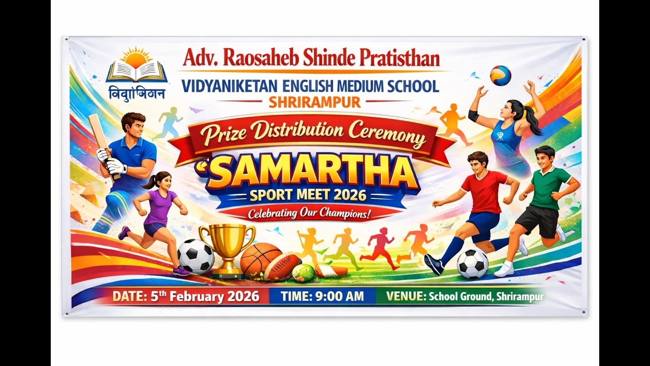 Vidyaniketan English Medium School, Shrirampur Sport Meet Prize Distributions
