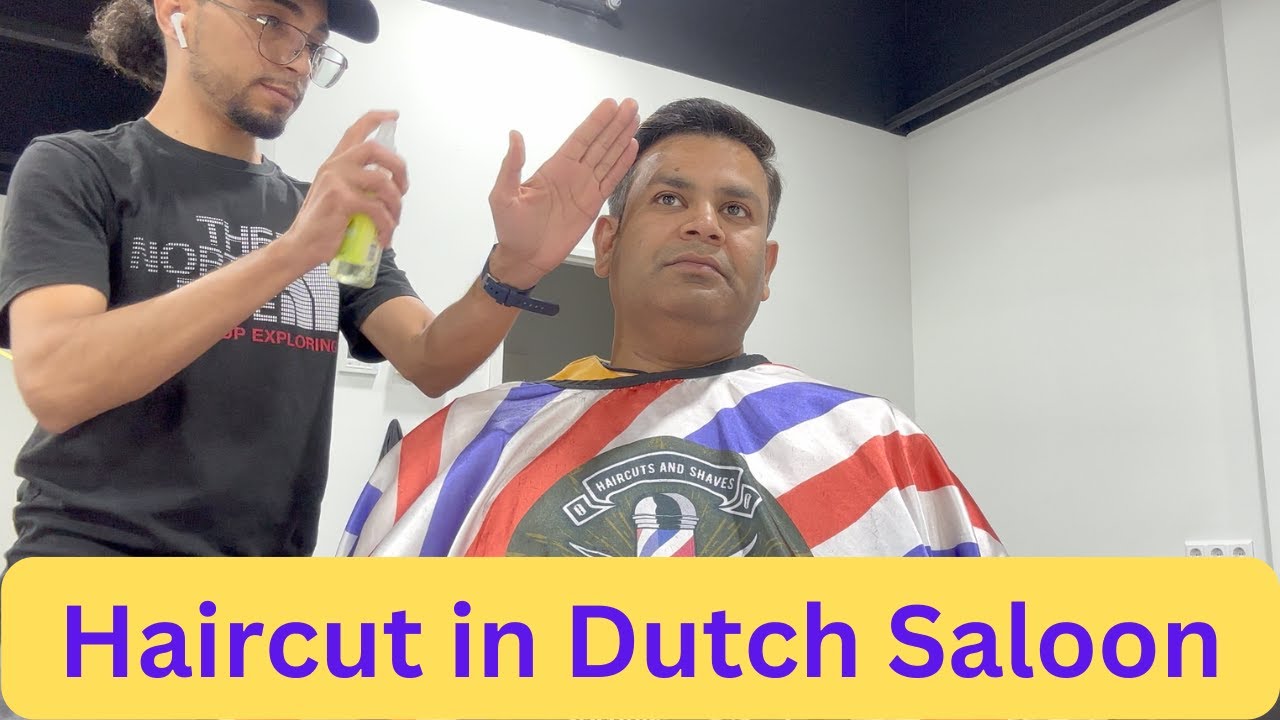 Haircut in Dutch Saloon | एम्स्टर्डम में हेयर कटिंग | Indian Couple in Netherlands