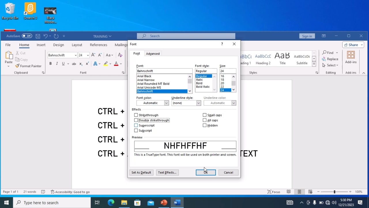 MS Word: Font Tools 🔥 003