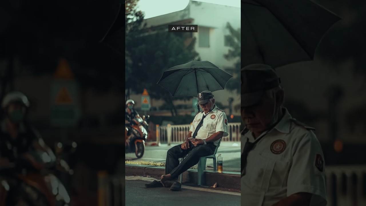 Before / After📍POV Street Photography Desktop & Mobile Lightroom Presets #newcinematicpreset #preset