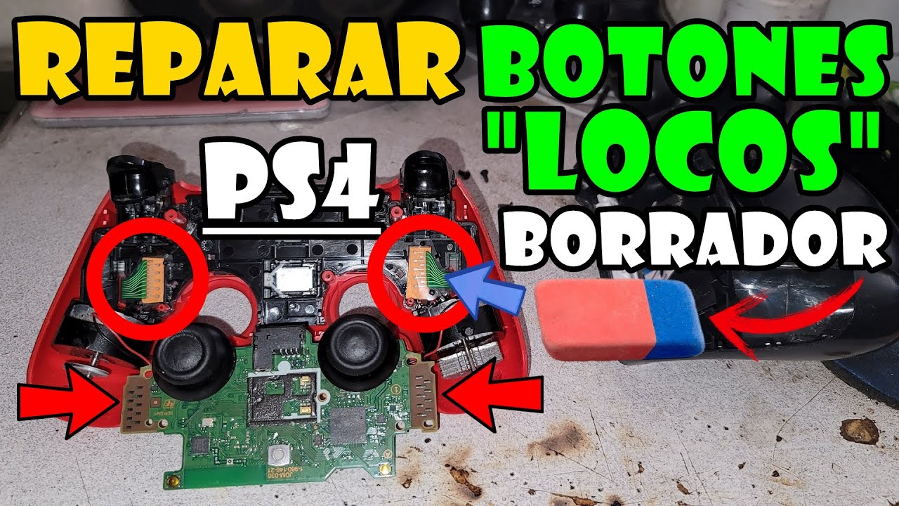 Tutoriales - Como Reparar los Botones que se Presionan Solos en un Control de PS4 (BOTONES LOCOS)