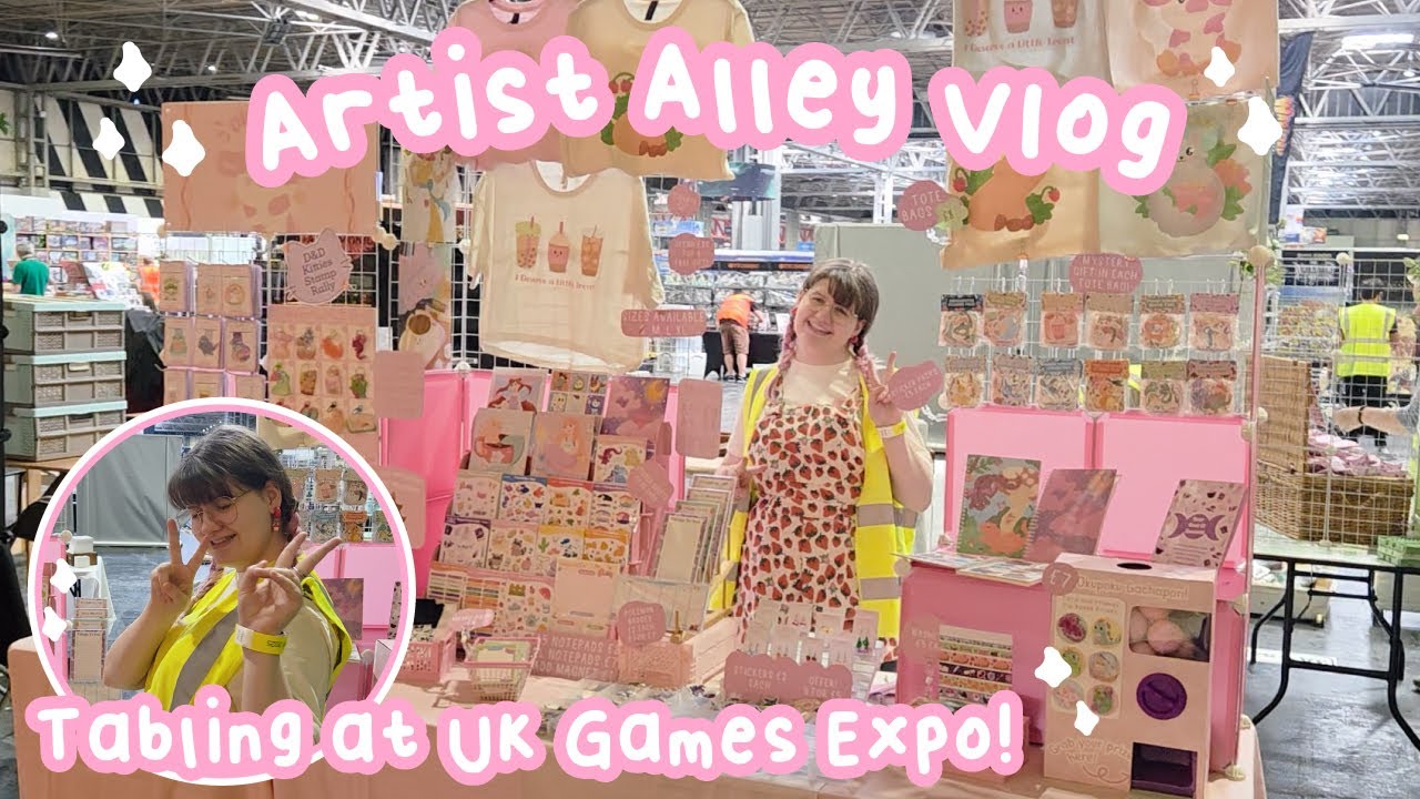 Selling my art at UK Games Expo! ✨ ARTIST ALLEY VLOG