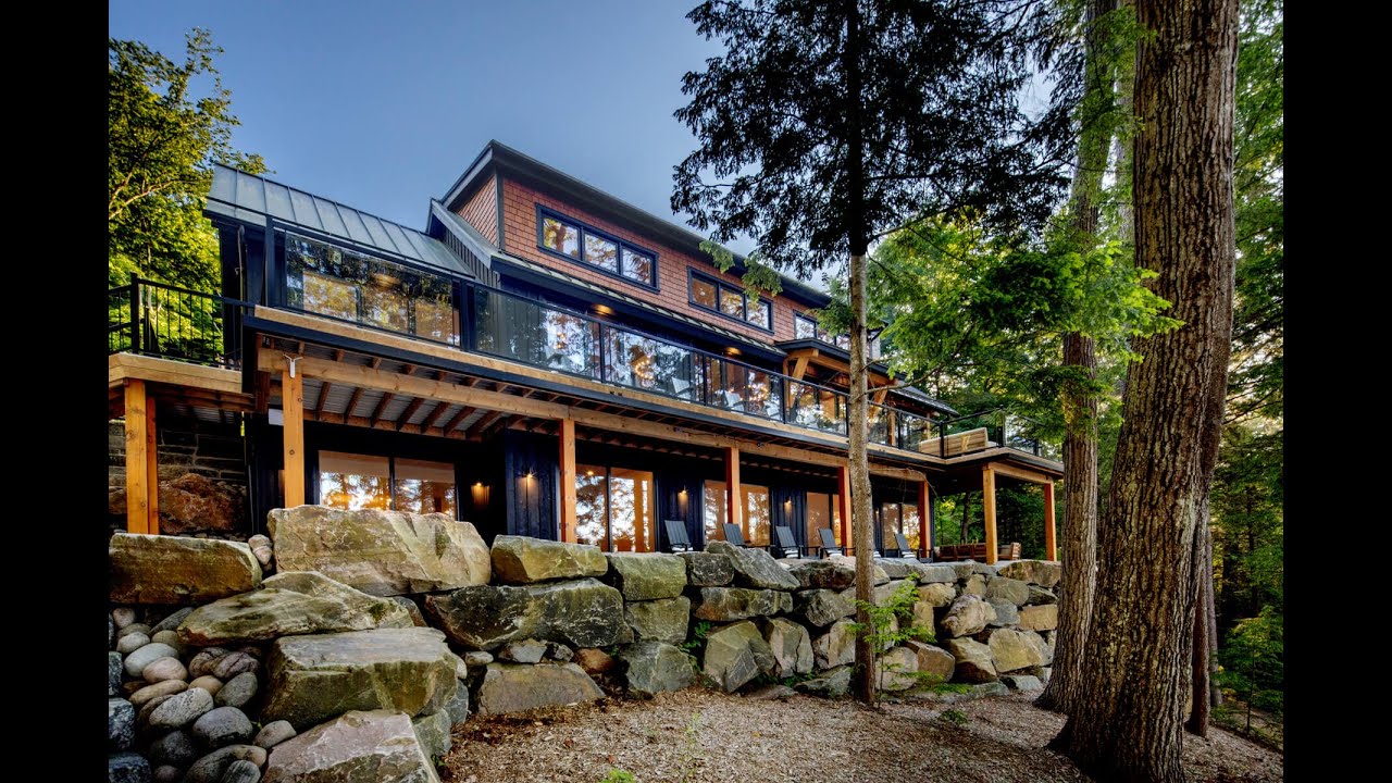 Lakeside Cottage Tour: Contemporary Cottaging Project | Normerica Timber Homes