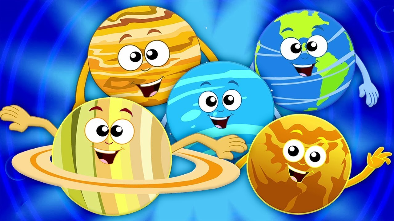 planeter sang for barn | lære solsystemet | sanger for barn | Planets Song | Kids Tv Norsk