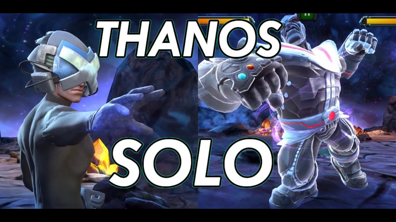 Nameless Thanos Solo with Professor X. GrandMaster's Gauntlet.