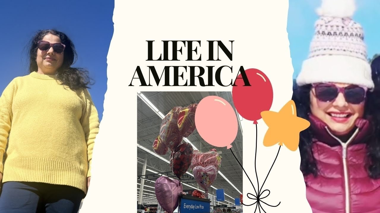 Enjoyed Snowfall | अमेरिका की fast life #vlogs #indianamerican #snow  #happymomentswithsakshi