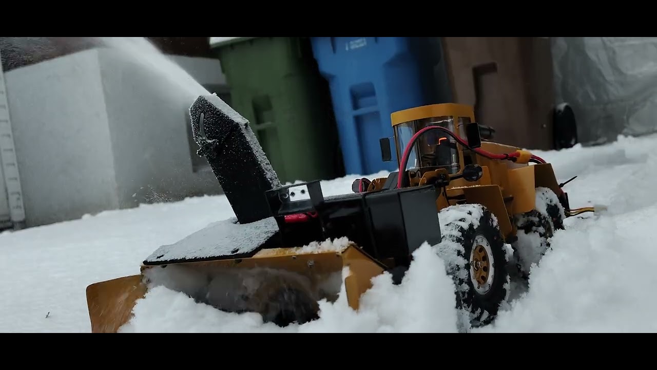 Rc snowblower rc souffleuse test #5