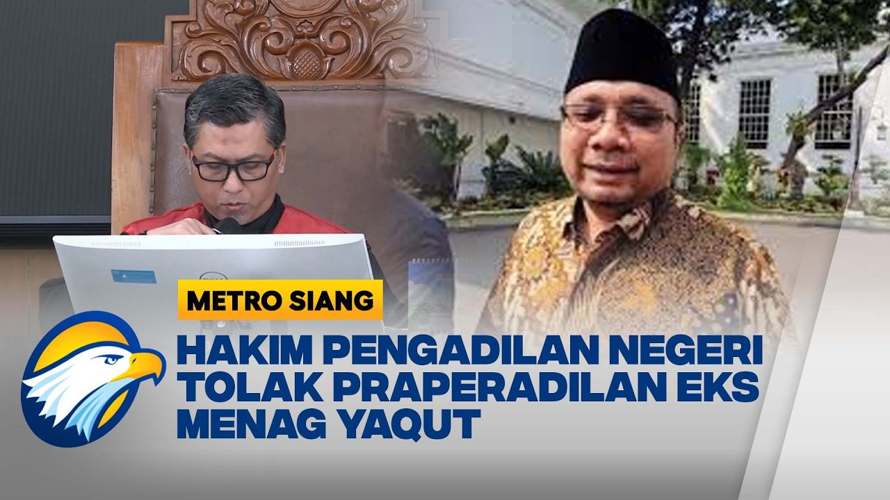 Hakim Tolak Gugatan Yaqut, Kasus Kuota Haji Kemenag Terus Bergulir - [Metro Siang]