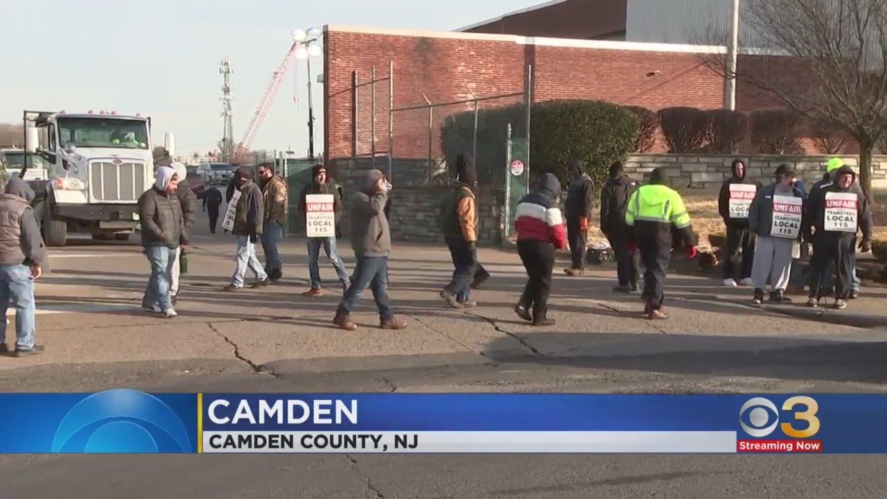 Camden County sanitation workers continue strike for second day