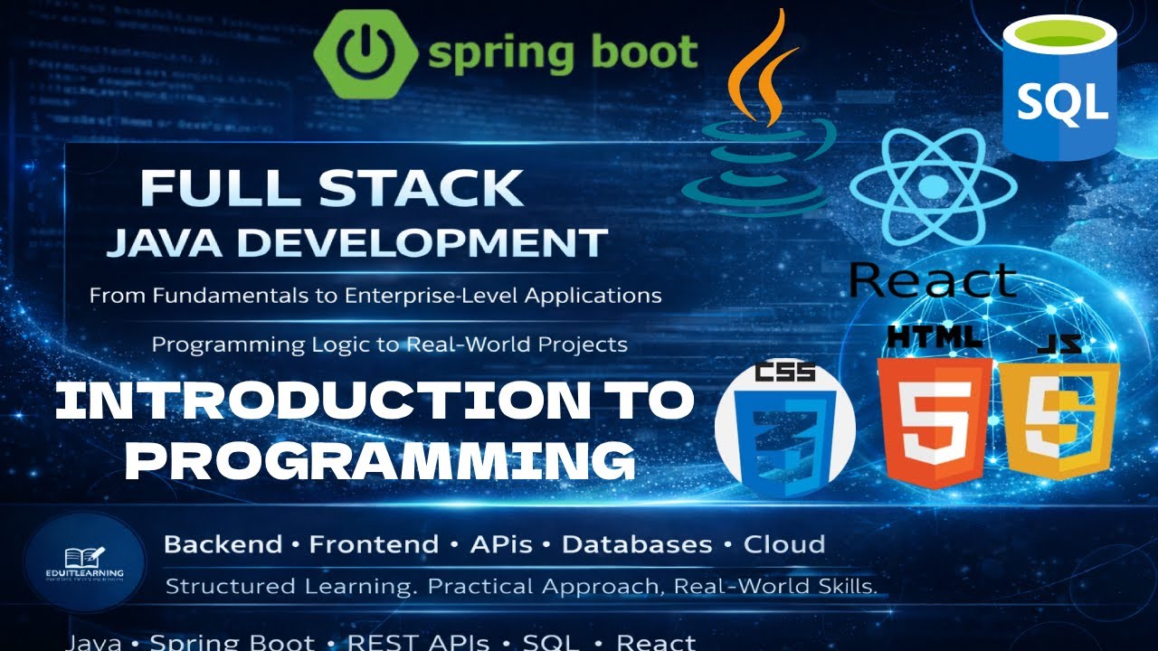 Introduction to Programming | Full Stack Java Development Course