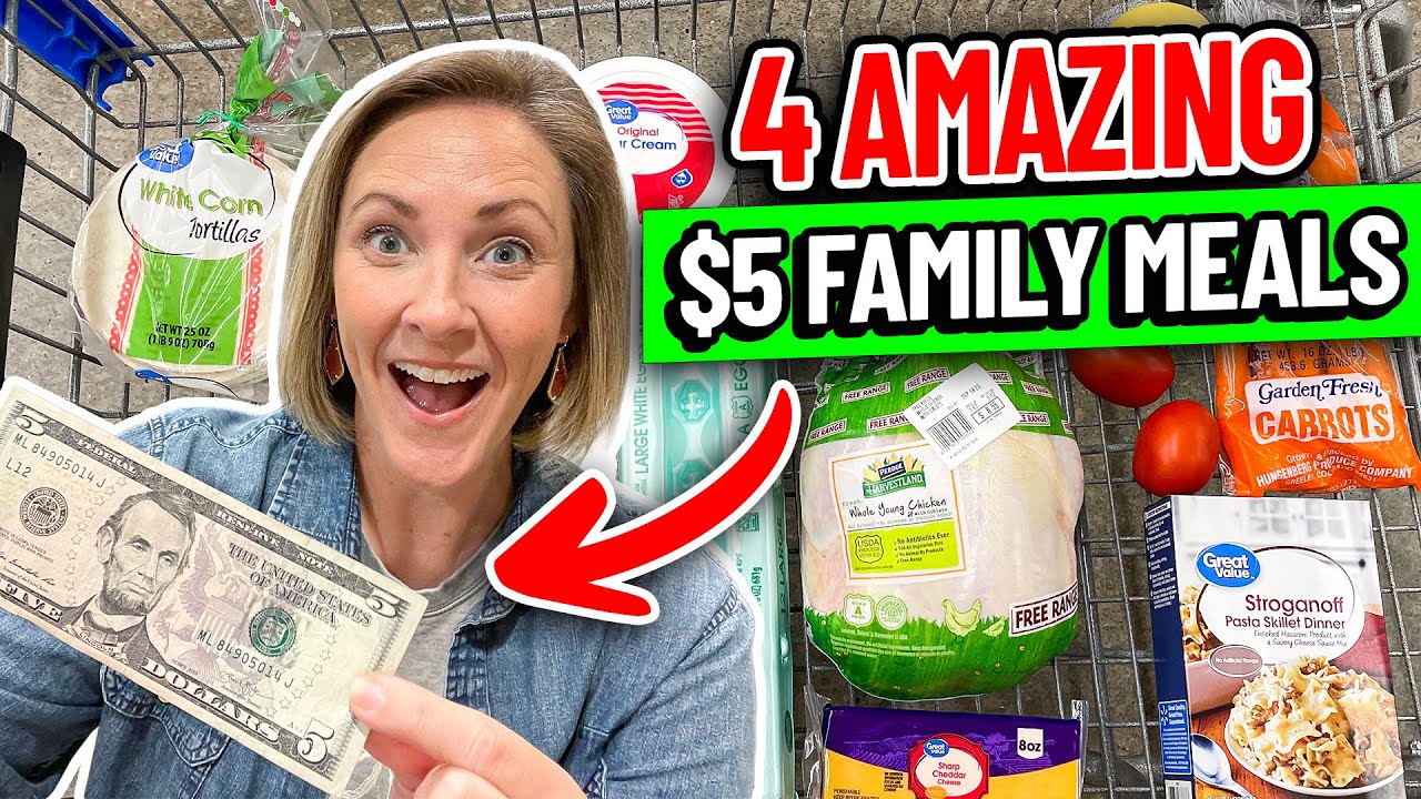 Unbelievable $5 DINNERS in 2023!  Cheap & Easy Family Meals