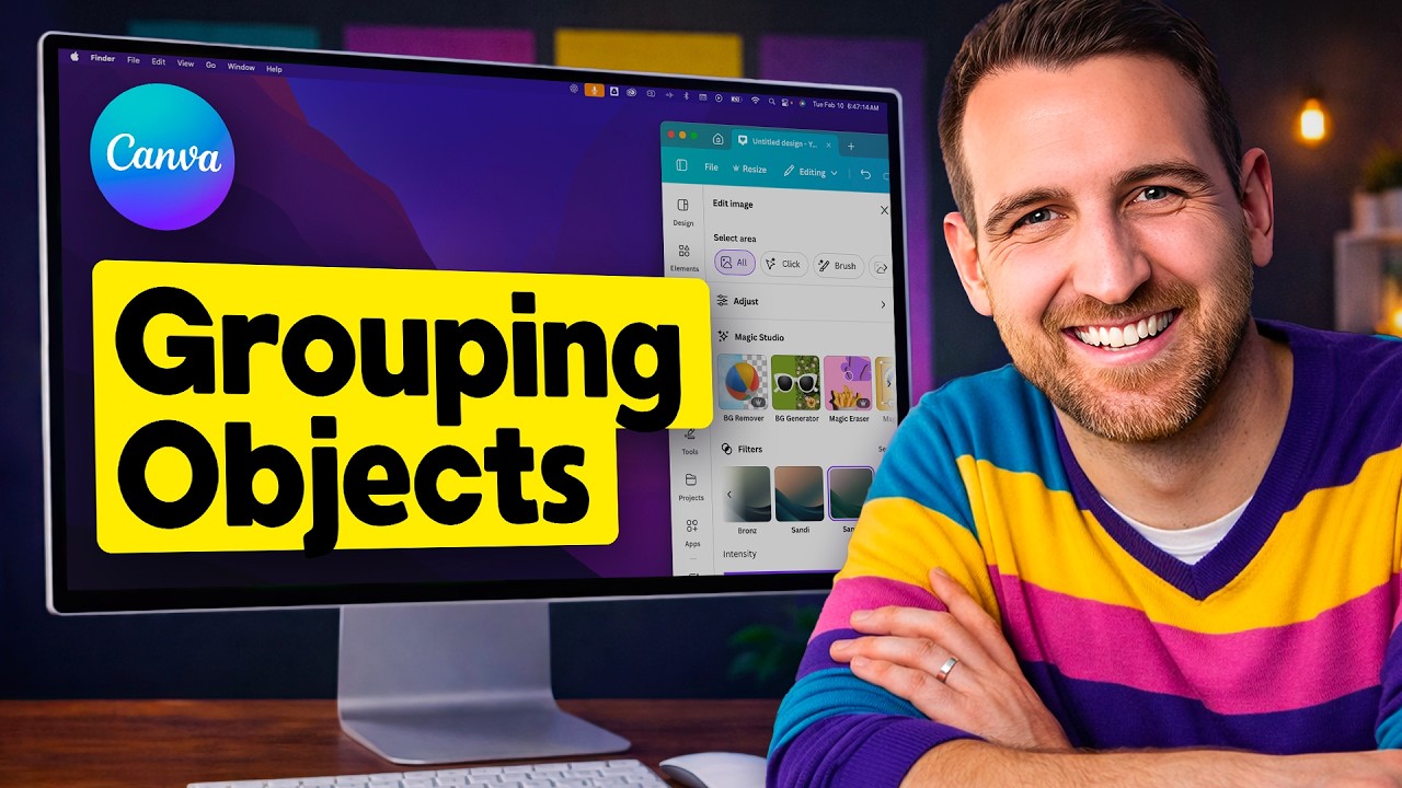 How to Group in Canva (Group Objects, Group Elements, etc)