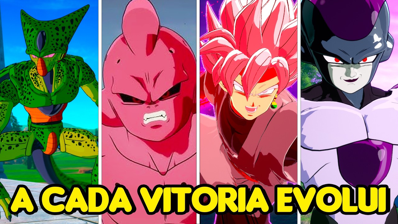 A CADA VITORIA OS VILOES EVOLUI no DRAGON BALL SPARKING ZERO