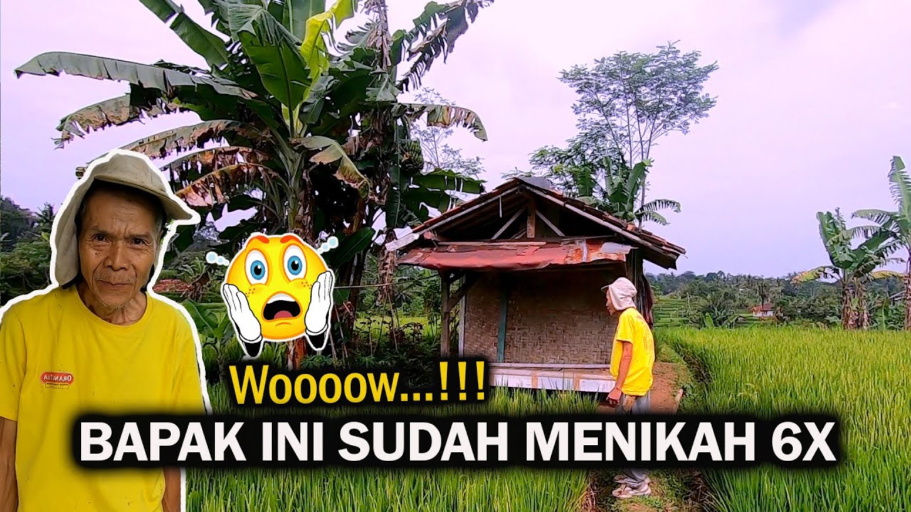 Hidup Sendiri di Tengah Sawah, Bapak ini menceritakan kisah Hidupnya