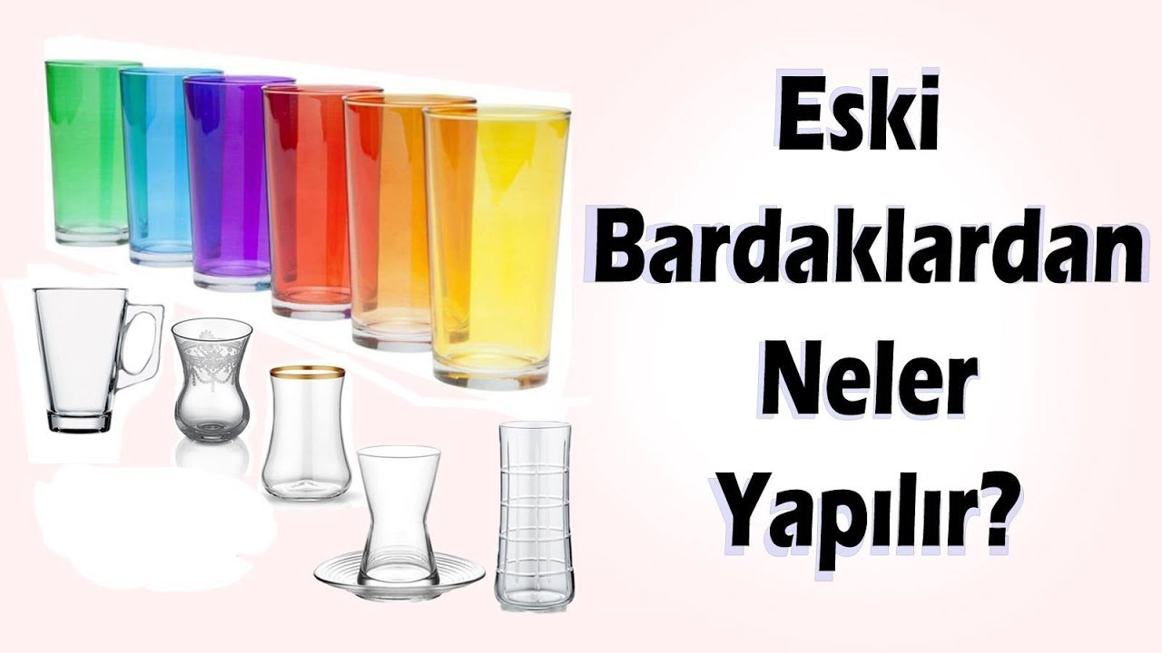 что сделано из старых стеклянных чашек