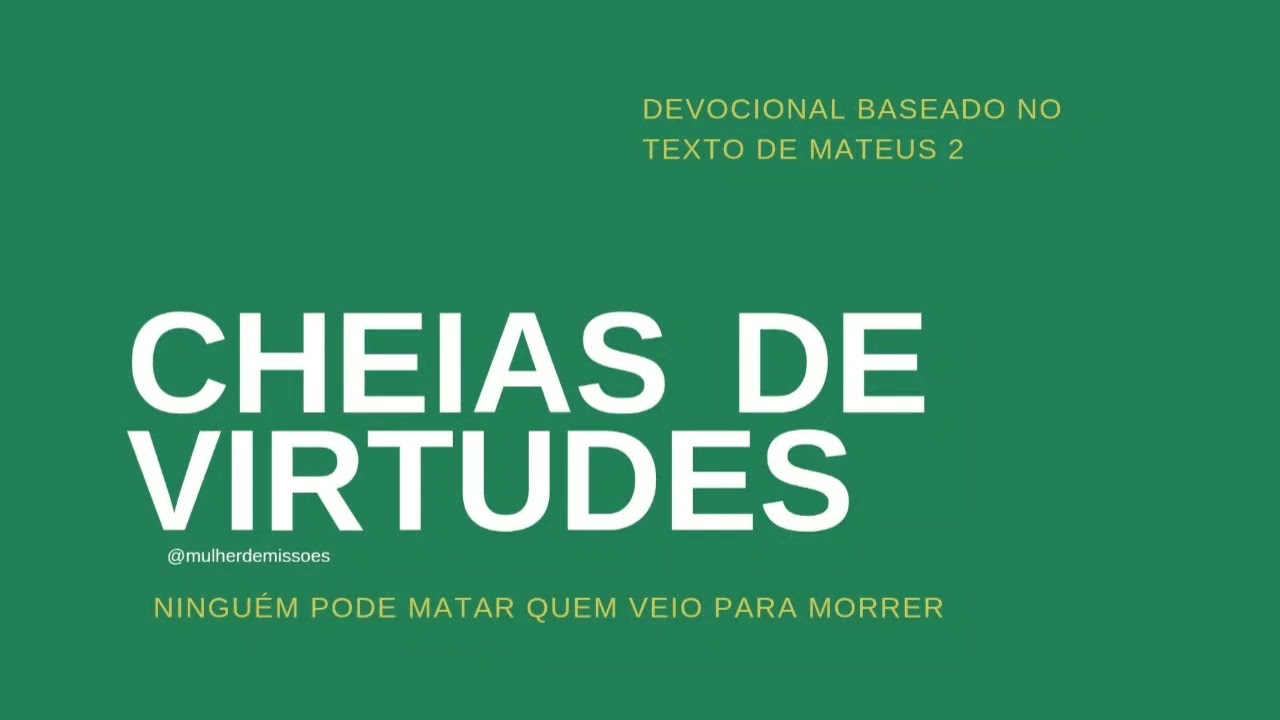 EP.02- NINGUÉM PODE MATAR QUEM VEIO PARA MORRER | Devocional em Mateus 2 | Miss.Jade Simões Moreno 