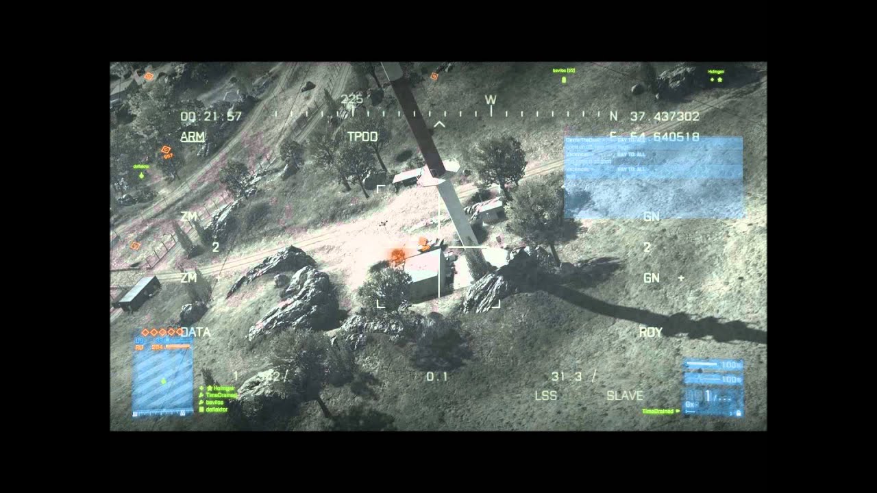 Battlefield 3 Jet gameplay - Beam scanning & useless Guided Missiles