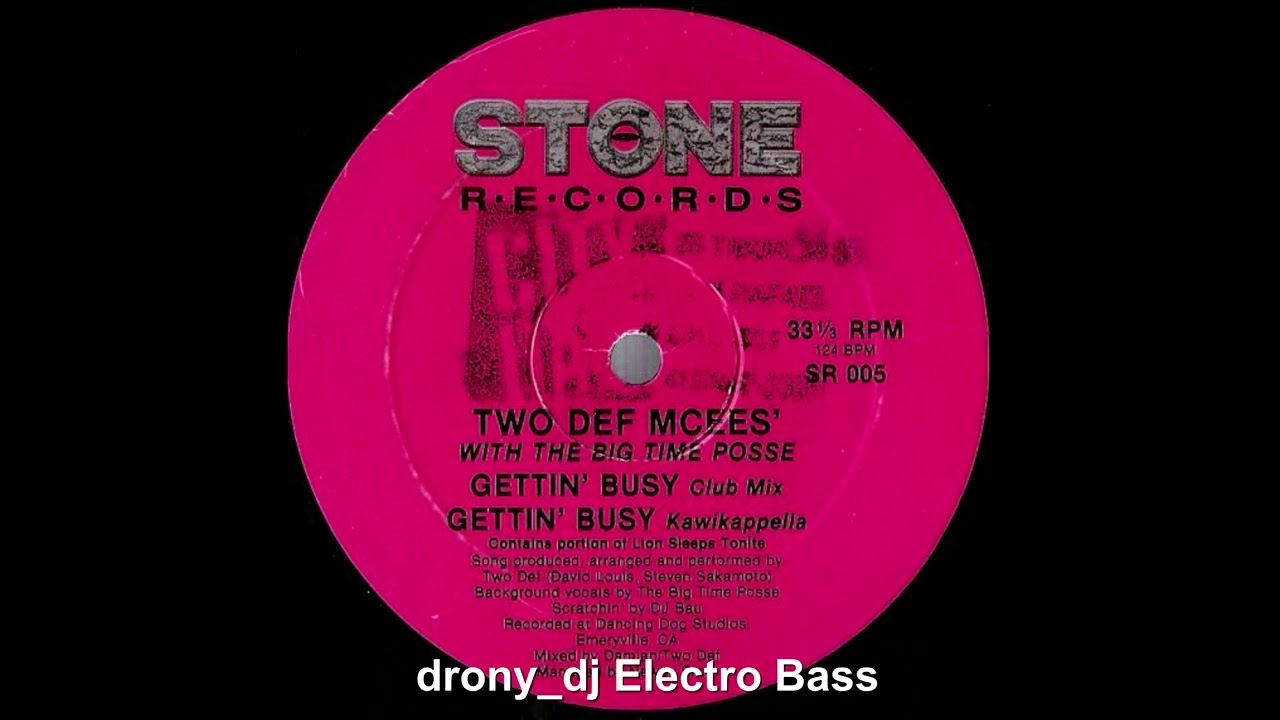 Two Def MCees' With The Big Time Posse - Gettin' Busy (Club Mix) (1986)