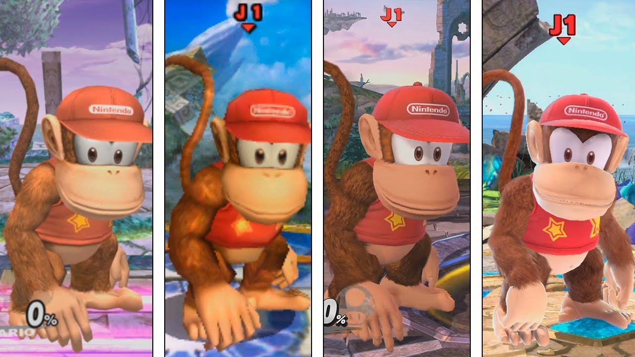 Super Smash Bros Ultimate | Diddy Kong Evolution | 2008-2018