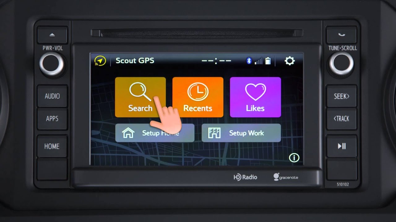 How to use the Entune Audio Scout GPS Link App