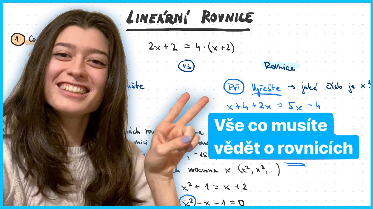 Vše, co musíš vědět o lineárních rovnicích