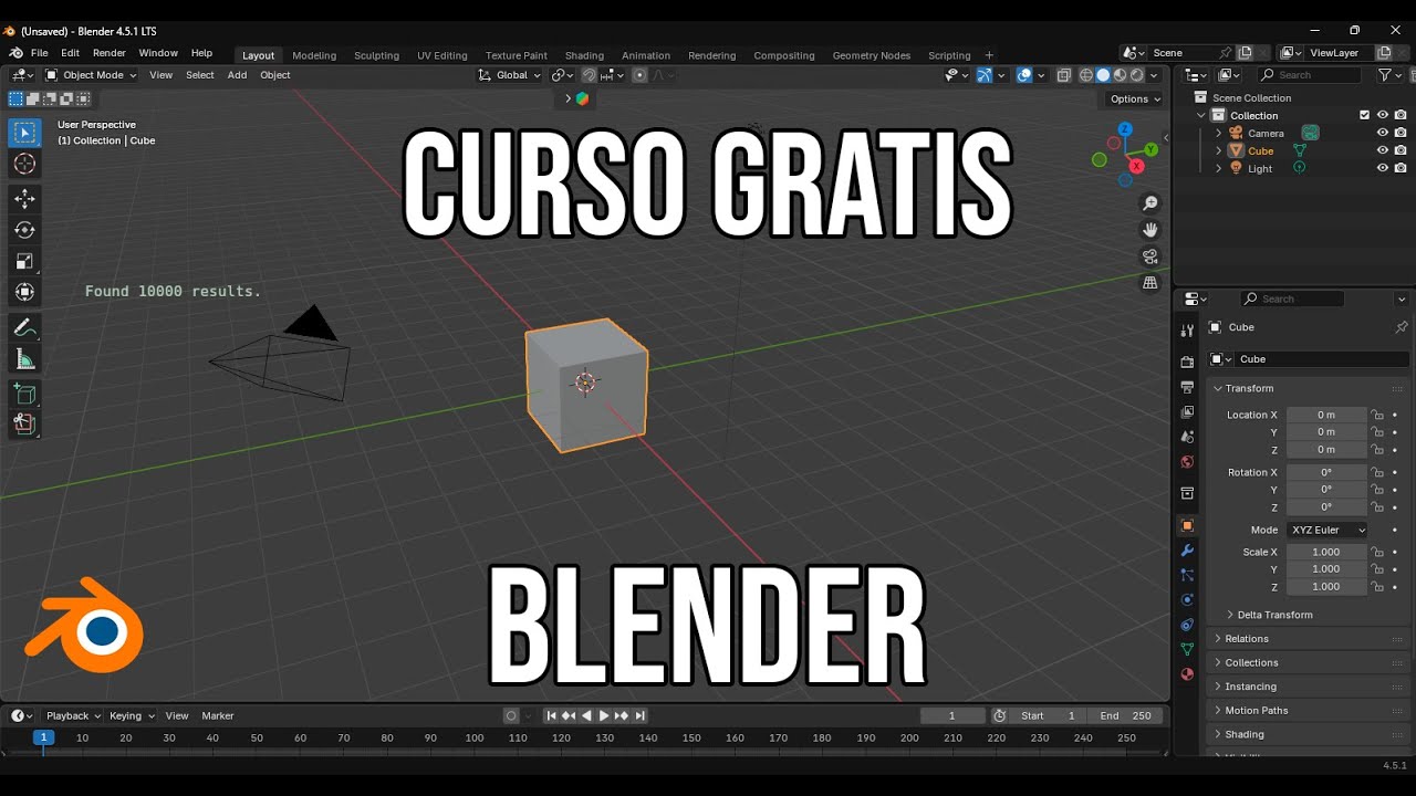 Curso Blender 4.0 GR&Aacute;TIS para Iniciantes &ndash; Aprenda Modelagem 3D do Zero