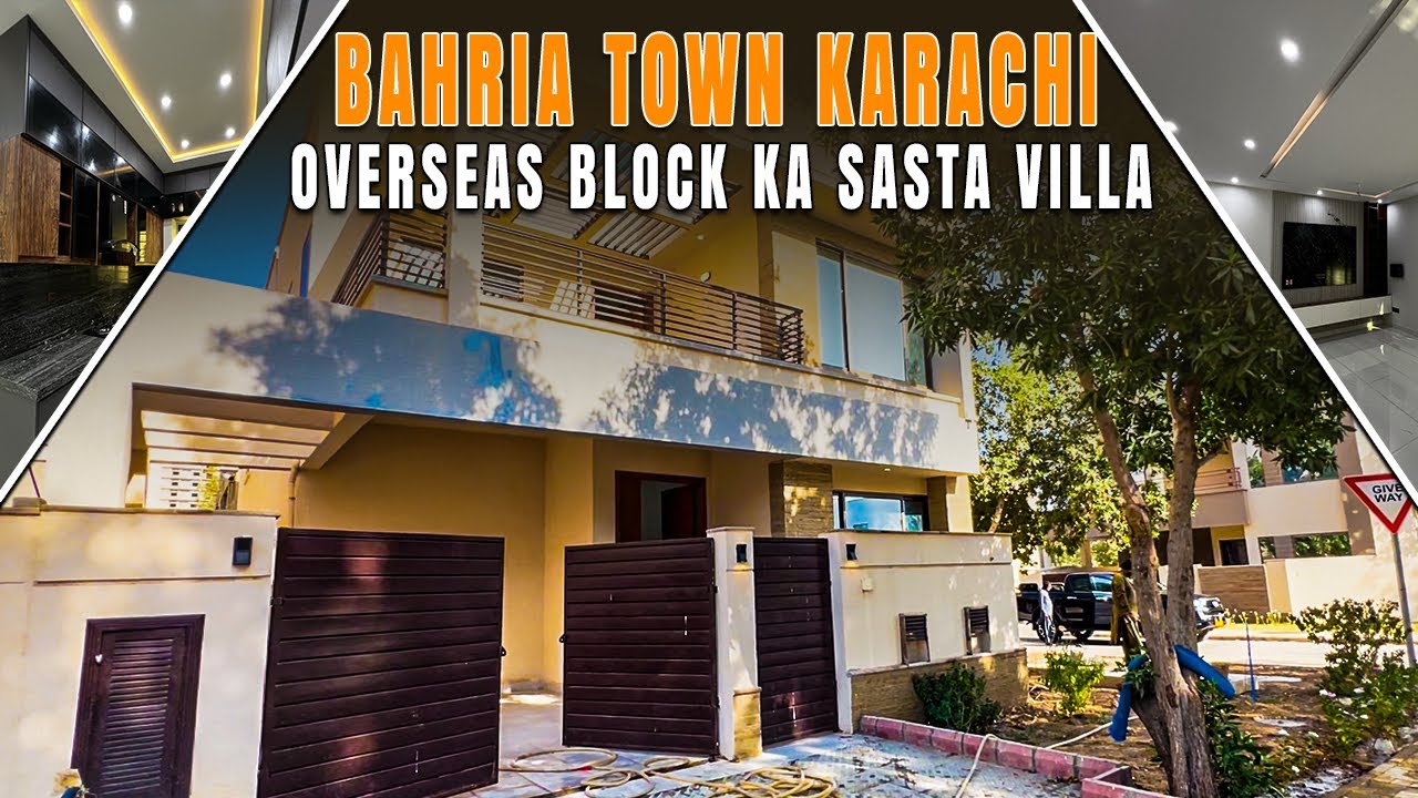 272 Square Yards Corner Villa Available For Sale In Overseas Block Precinct 1 Bahria Town Karachi